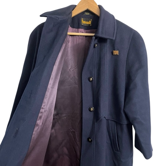 Vintage Fennelli Navy Wool Capelet Coat Women’s size 13/14 - Picture 7 of 15